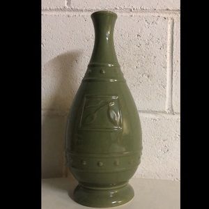 Olive green vase